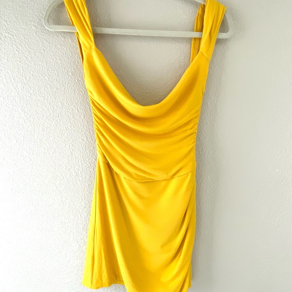 Tiger Mist Yellow Mini Dress - Picture 16 of 16